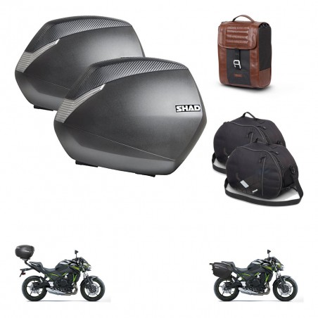 SHAD Baul maleta + soporte montaje maletas SH36 accesorios SR38 CAFE RACER STYLE 1U KIT-481138