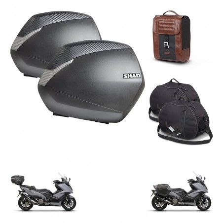 SHAD Baul maleta + soporte montaje maletas SH36 accesorios SR38 CAFE RACER STYLE 1U KIT-481156