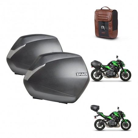 SHAD Baul maleta + soporte montaje maletas SH36 SR38 CAFE RACER STYLE 1U KIT-481161