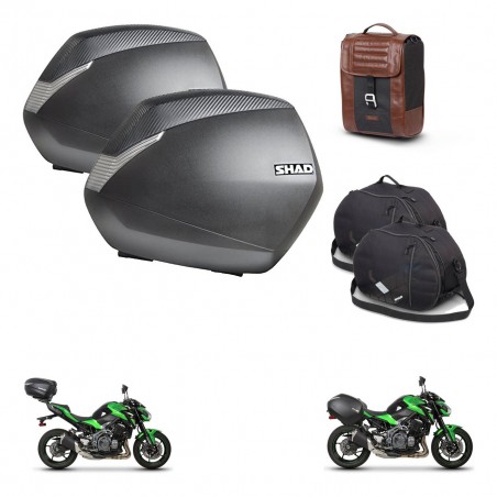SHAD Baul maleta + soporte montaje maletas SH36 accesorios SR38 CAFE RACER STYLE 1U KIT-481162
