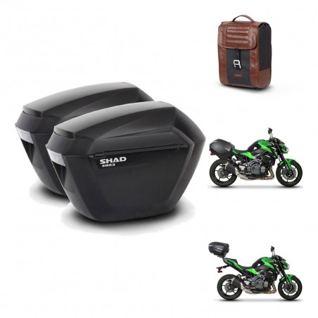 SHAD Baul maleta + soporte montaje maletas sh23 SR38 CAFE RACER STYLE 1U KIT-481163
