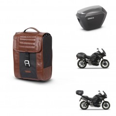 SHAD SH23 alu suitcases + mounting bracket suitcase trunk SR38 CAFE RACER STYLE 1U KIT-481172