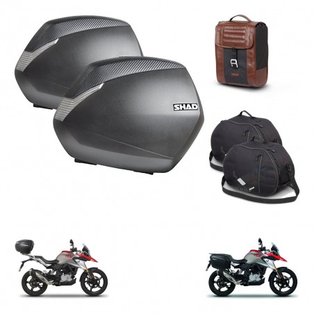 SHAD Baul maleta + soporte montaje maletas SH36 accesorios SR38 CAFE RACER STYLE 1U KIT-481186
