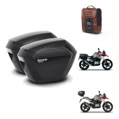 SHAD Baul maleta + soporte montaje maletas sh23 SR38 CAFE RACER STYLE 1U KIT-481187