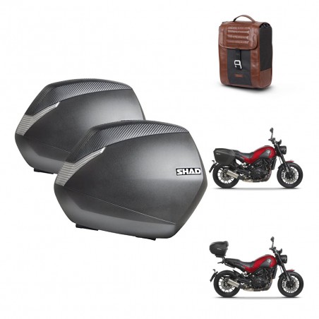 SHAD Baul maleta + soporte montaje maletas SH36 SR38 CAFE RACER STYLE 1U KIT-481191