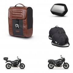 SHAD SH35 PREMIUM suitcases + mounting bracket suitcase trunk accessories SR38 CAFE RACER STYLE 1U KIT-481207
