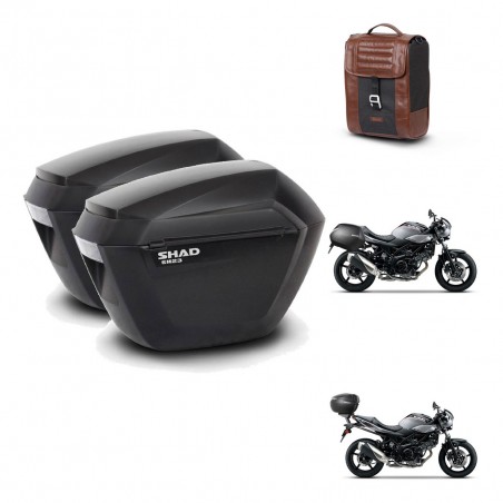 SHAD Baul maleta + soporte montaje maletas sh23 SR38 CAFE RACER STYLE 1U KIT-481211
