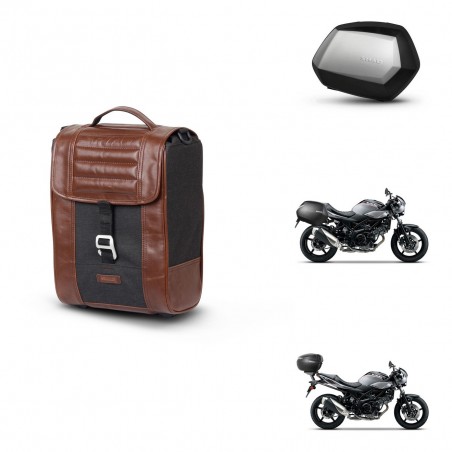 SHAD SH35 PREMIUM suitcases + mounting bracket suitcase trunk SR38 CAFE RACER STYLE 1U KIT-481212