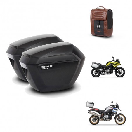 SHAD Baul maleta + soporte montaje maletas sh23 SR38 CAFE RACER STYLE 1U KIT-481217