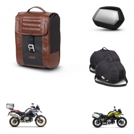 SHAD Maletas SH35 PREMIUM + soporte montaje Baul maleta accesorios SR38 CAFE RACER STYLE 1U KIT-481219