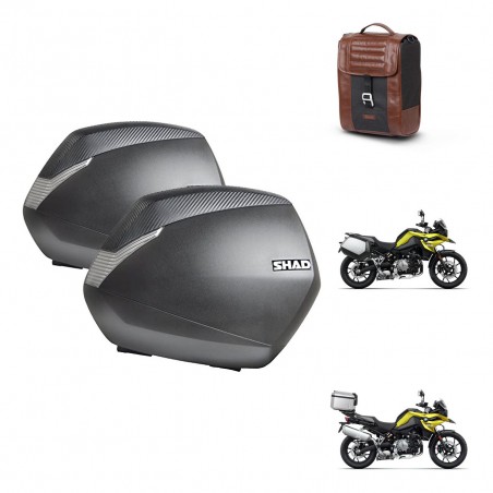 SHAD Baul maleta + soporte montaje maletas SH36 SR38 CAFE RACER STYLE 1U KIT-481227