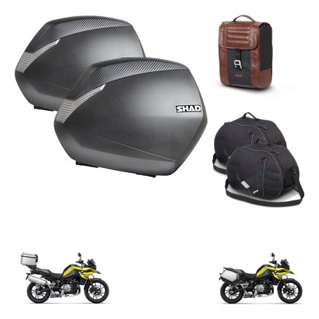 SHAD Baul maleta + soporte montaje maletas SH36 accesorios SR38 CAFE RACER STYLE 1U KIT-481228