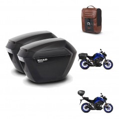 SHAD Baul maleta + soporte montaje maletas sh23 SR38 CAFE RACER STYLE 1U KIT-481241