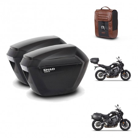 SHAD Baul maleta + soporte montaje maletas sh23 SR38 CAFE RACER STYLE 1U KIT-481247