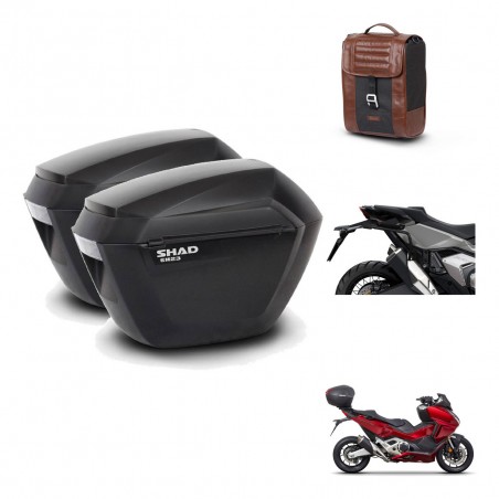 SHAD Baul maleta + soporte montaje maletas sh23 SR38 CAFE RACER STYLE 1U KIT-481265