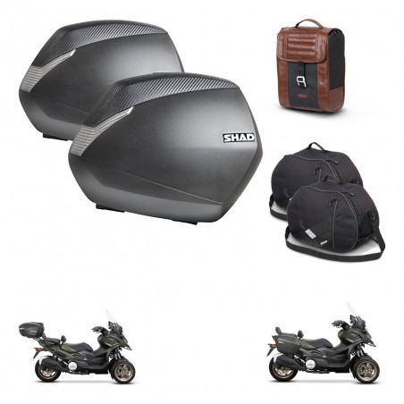 SHAD Baul maleta + soporte montaje maletas SH36 accesorios SR38 CAFE RACER STYLE 1U KIT-481276