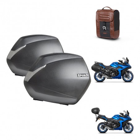 SHAD Baul maleta + soporte montaje maletas SH36 SR38 CAFE RACER STYLE 1U KIT-481281