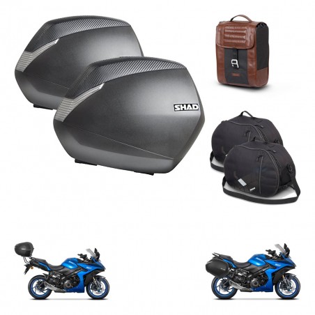 SHAD Baul maleta + soporte montaje maletas SH36 accesorios SR38 CAFE RACER STYLE 1U KIT-481282