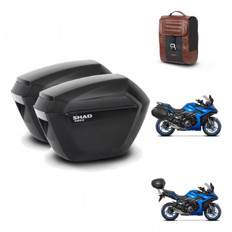 SHAD Baul maleta + soporte montaje maletas sh23 SR38 CAFE RACER STYLE 1U KIT-481283