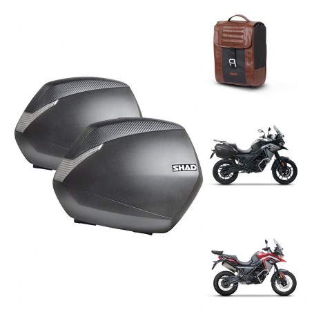 SHAD Baul maleta + soporte montaje maletas SH36 SR38 CAFE RACER STYLE 1U KIT-481287