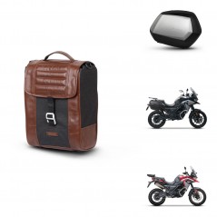 SHAD Maletas SH35 PREMIUM + soporte montaje Baul maleta SR38 CAFE RACER STYLE 1U KIT-481290