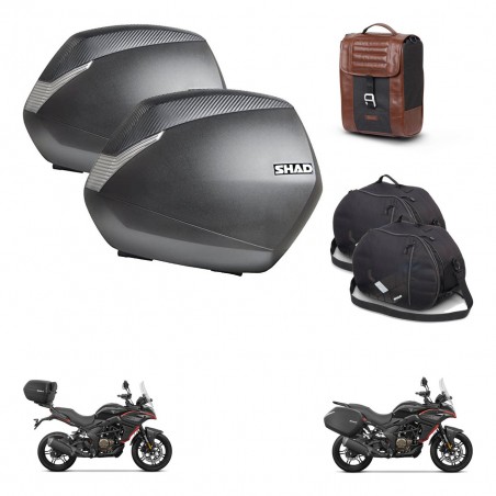 SHAD Baul maleta + soporte montaje maletas SH36 accesorios SR38 CAFE RACER STYLE 1U KIT-481300