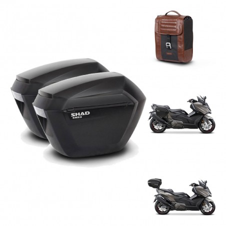 SHAD Baul maleta + soporte montaje maletas sh23 SR38 CAFE RACER STYLE 1U KIT-481319