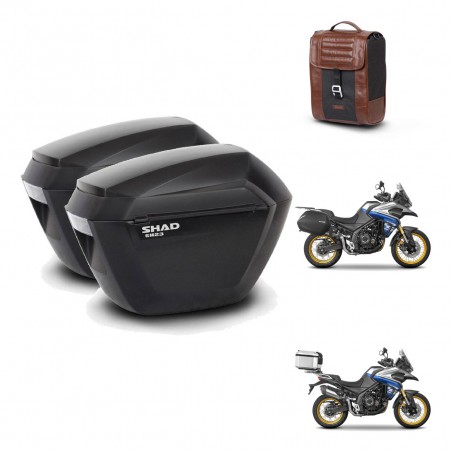SHAD Baul maleta + soporte montaje maletas sh23 SR38 CAFE RACER STYLE 1U KIT-481325