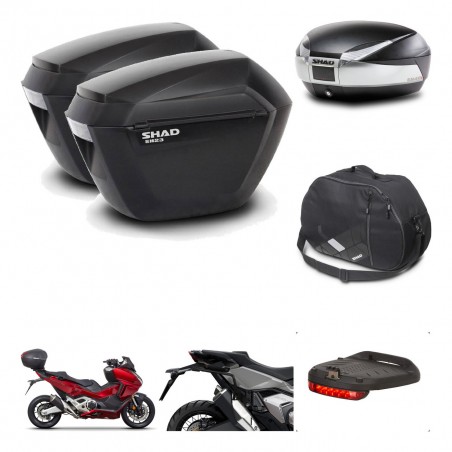 SHAD Baul SH48 + soporte montaje maletas sh23 accesorios TITANIUM PREMIUM KIT-481349