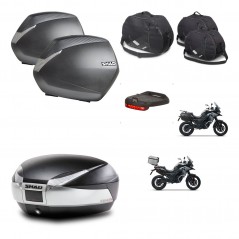 SHAD SH48 trunk + mounting bracket SH36 suitcases accessories TITANIUM PREMIUM KIT-481396