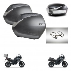 SHAD SH48 trunk + mounting bracket SH36 suitcases accessories TITANIUM PREMIUM KIT-481401