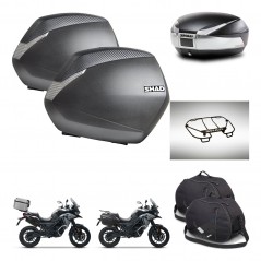SHAD SH48 trunk + mounting bracket SH36 suitcases accessories TITANIUM PREMIUM KIT-481402
