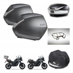 SHAD SH48 trunk + mounting bracket SH36 suitcases accessories TITANIUM PREMIUM KIT-481413