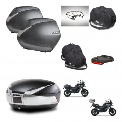SHAD Baul SH48 + soporte montaje maletas SH36 accesorios TITANIUM PREMIUM KIT-481420