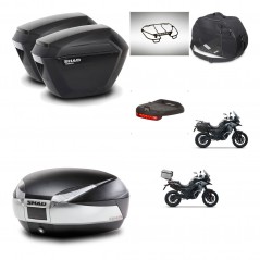 SHAD SH48 trunk + mounting bracket sh23 suitcases accessories TITANIUM PREMIUM KIT-481421