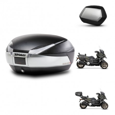 SHAD Maletas SH35 PREMIUM + soporte montaje baul SH48 TITANIUM KIT-481428