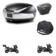 SHAD Maletas sh23 alu + soporte montaje baul SH48 accesorios TITANIUM PREMIUM KIT-481442