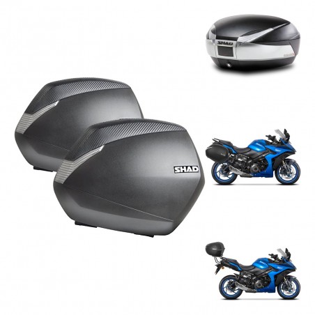 SHAD Baul SH48 + soporte montaje maletas SH36 TITANIUM PREMIUM KIT-481473