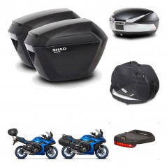SHAD Baul SH48 + soporte montaje maletas sh23 accesorios TITANIUM PREMIUM KIT-481493
