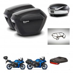 SHAD Baul SH48 + soporte montaje maletas sh23 accesorios TITANIUM PREMIUM KIT-481505
