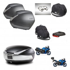 SHAD Baul SH48 + soporte montaje maletas SH36 accesorios TITANIUM PREMIUM KIT-481516