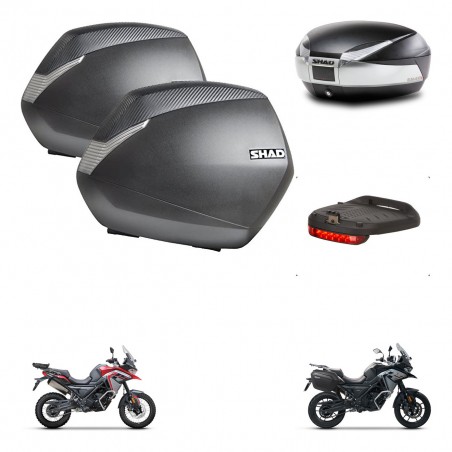 SHAD SH48 trunk + mounting bracket SH36 suitcases accessories TITANIUM PREMIUM KIT-481527