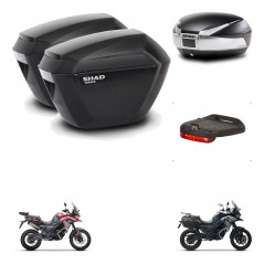 SHAD SH48 trunk + mounting bracket sh23 suitcases accessories TITANIUM PREMIUM KIT-481529