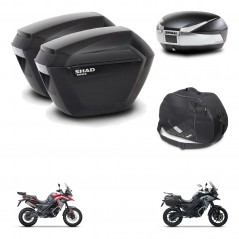 SHAD Baul SH48 + soporte montaje maletas sh23 accesorios TITANIUM PREMIUM KIT-481535