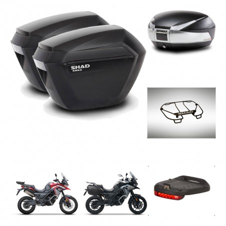 SHAD Baul SH48 + soporte montaje maletas sh23 accesorios TITANIUM PREMIUM KIT-481553