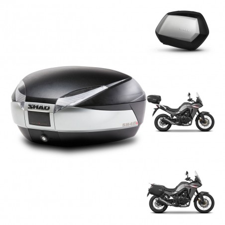 SHAD Maletas SH35 PREMIUM + soporte montaje baul SH48 TITANIUM KIT-481572