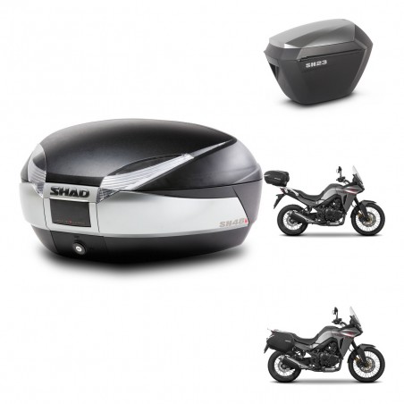 SHAD Maletas sh23 alu + soporte montaje baul SH48 TITANIUM PREMIUM KIT-481574