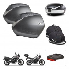 SHAD SH48 trunk + mounting bracket SH36 suitcases accessories TITANIUM PREMIUM KIT-481576