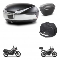SHAD Maletas sh23 alu + soporte montaje baul SH48 accesorios TITANIUM PREMIUM KIT-481586
