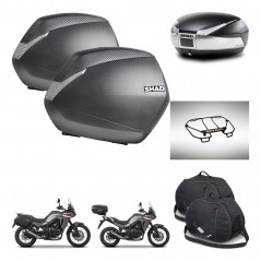 SHAD SH48 trunk + mounting bracket SH36 suitcases accessories TITANIUM PREMIUM KIT-481594